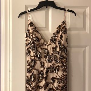 Soiéblu gold sequin dress